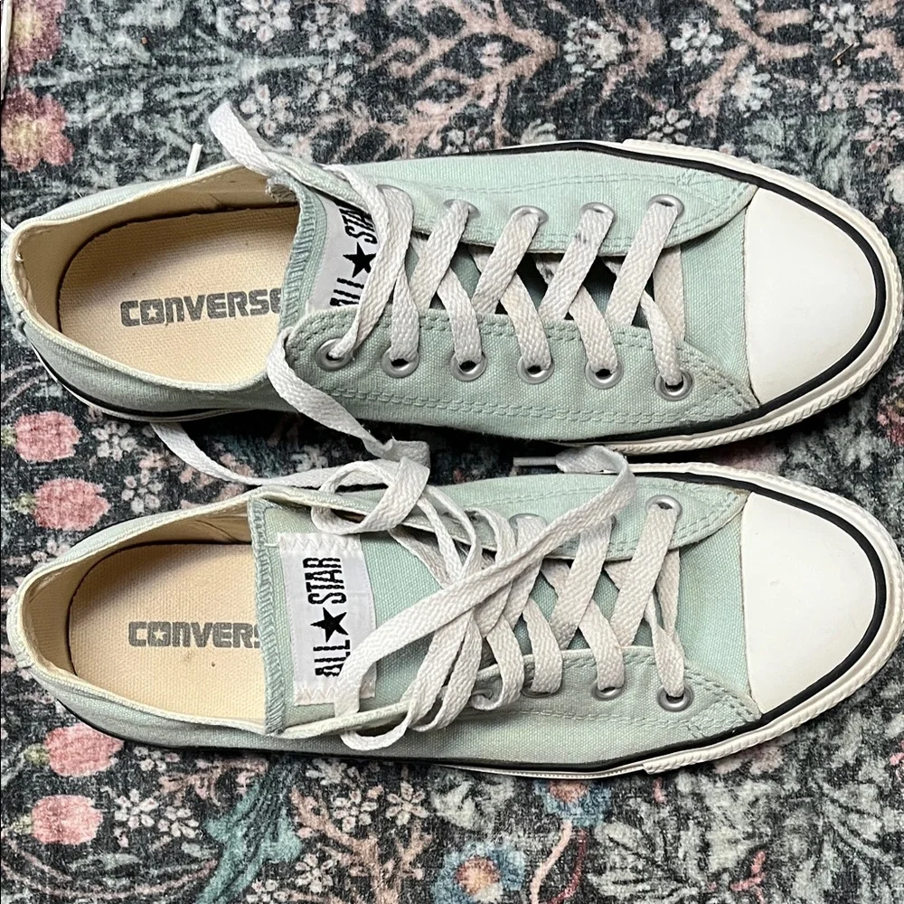Converse sea glass light green Canvas Sneakers 9 - Picture 3 of 7